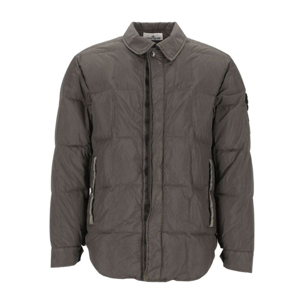 Stone Island Men Quilted Shirt Down Jacket